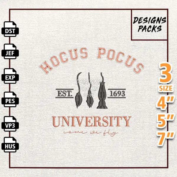 Hocus Pocus University Embroidery Design