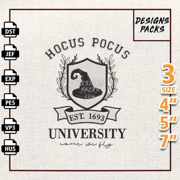 Hocus Pocus University Embroidery Design
