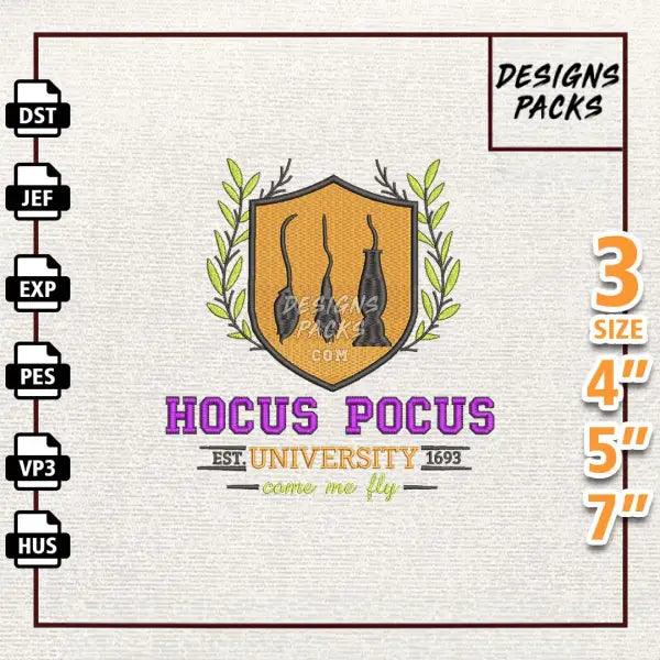 Hocus Pocus University Embroidery Design