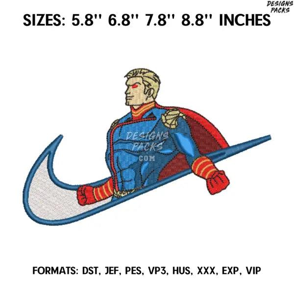 Homelander Embroidery design file pes. The Boys embroidery design. Machine enmbroidery design, Anime Pes Design Brother