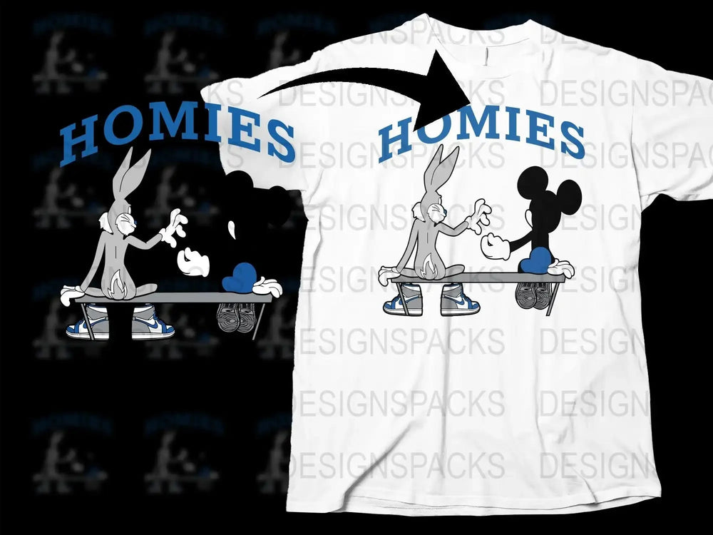 Homies Bench Streetwear Graphic Design Png Digital Download