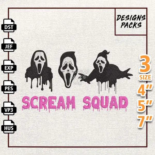 Horror Characters Embroidery Design