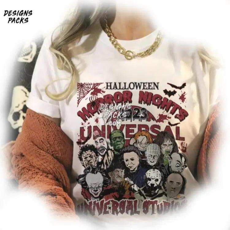 Horror Characters Halloween Universal Studios Nights Png Design