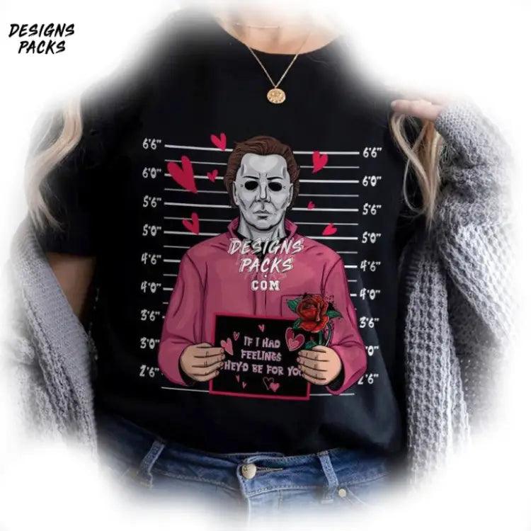 Horror Characters Valentine Day Michael Myers Png Design