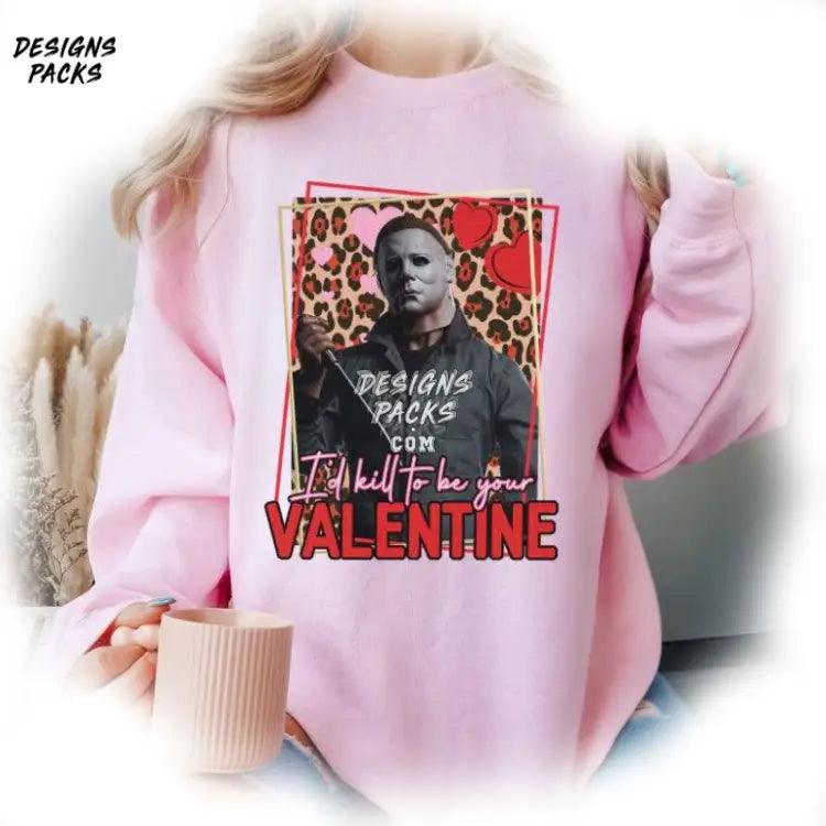 Horror Couple Valentine Movie Michael Myers I’d Kill To Be Your Png Design