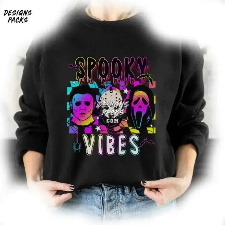 Horror Face Characters Halloween Movies Clipart Spooky Vibes Png Design