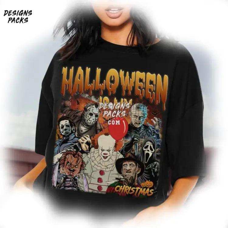 Horror Friends Killer Halloween Characters Png Design