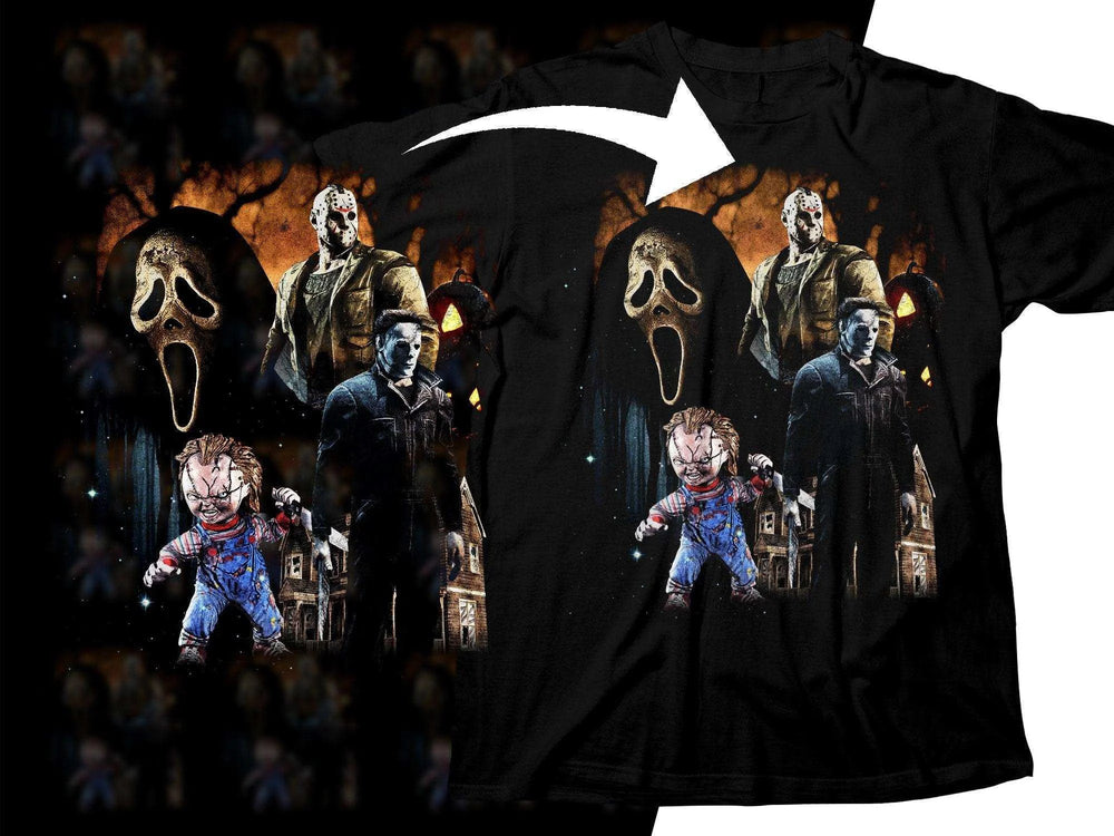 Horror Halloween Characters in Chilling Png Digital Download