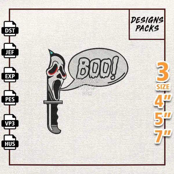 Horror Halloween Embroidery Design