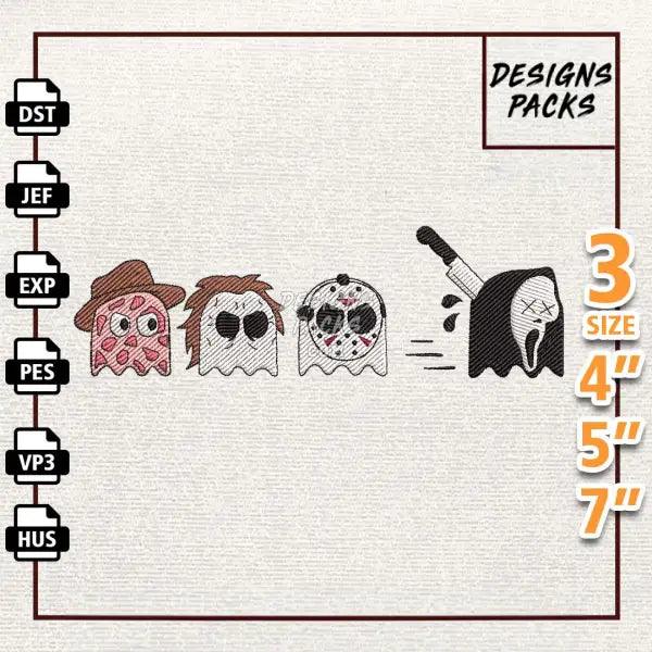 Horror Movie Characters Embroidery Design