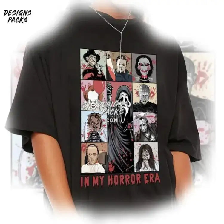 Horror Movie Characters Halloween Squad In My Era Png Design