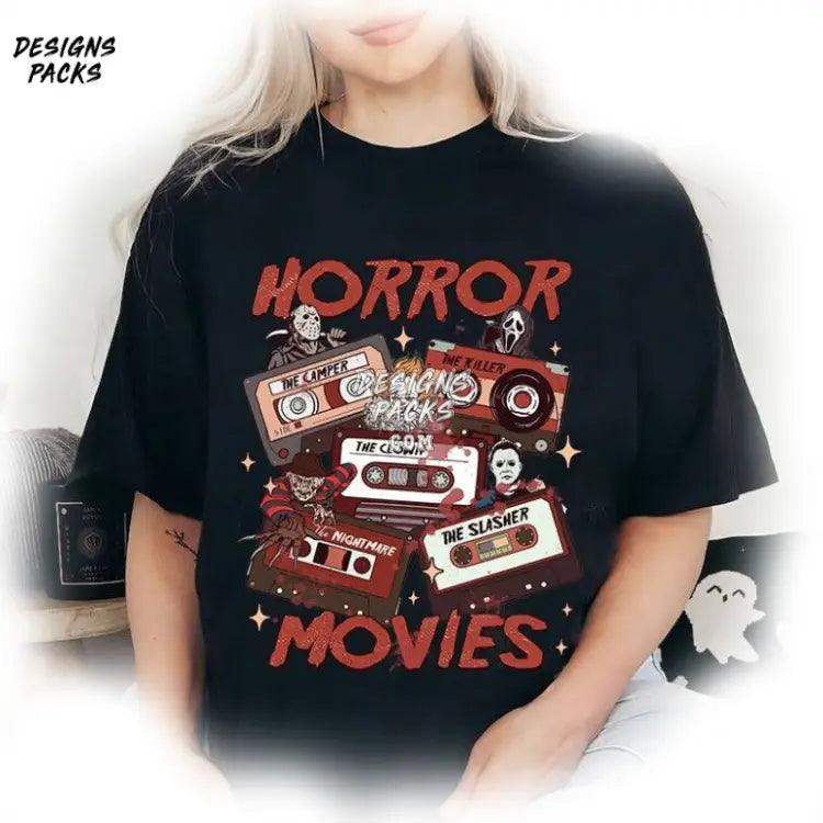 Horror Movies Cassette Tape Movie Characters Universal Studios Halloween Nights Png Design