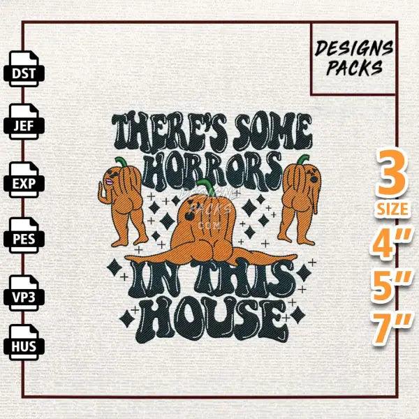 Horrors In House Embroidery Design