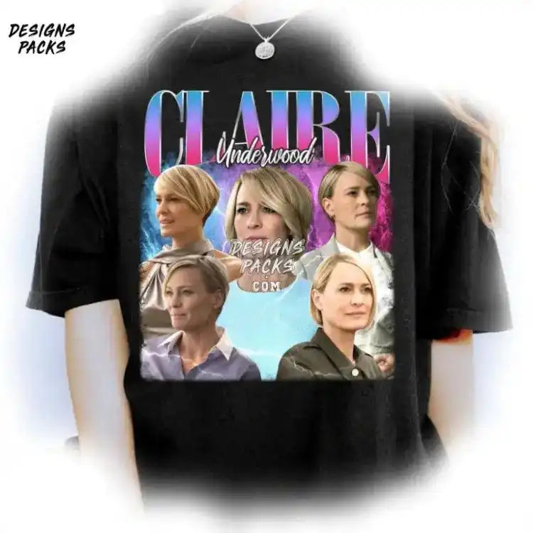 House Of Cards Homage Tv Claire Underwood Vintage Graphic Png Design