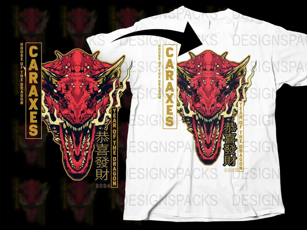 House of the Dragon Caraxes Year of the Dragon Png Digital Download