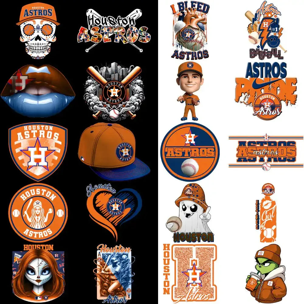 63 Houston Astros Baseball Designs Bundle PNG