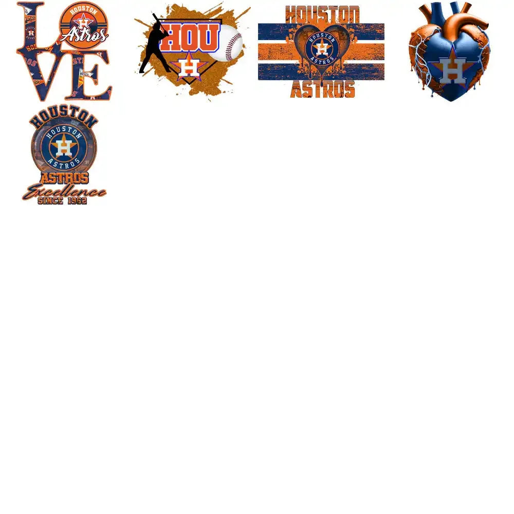 63 Houston Astros Baseball Designs Bundle PNG