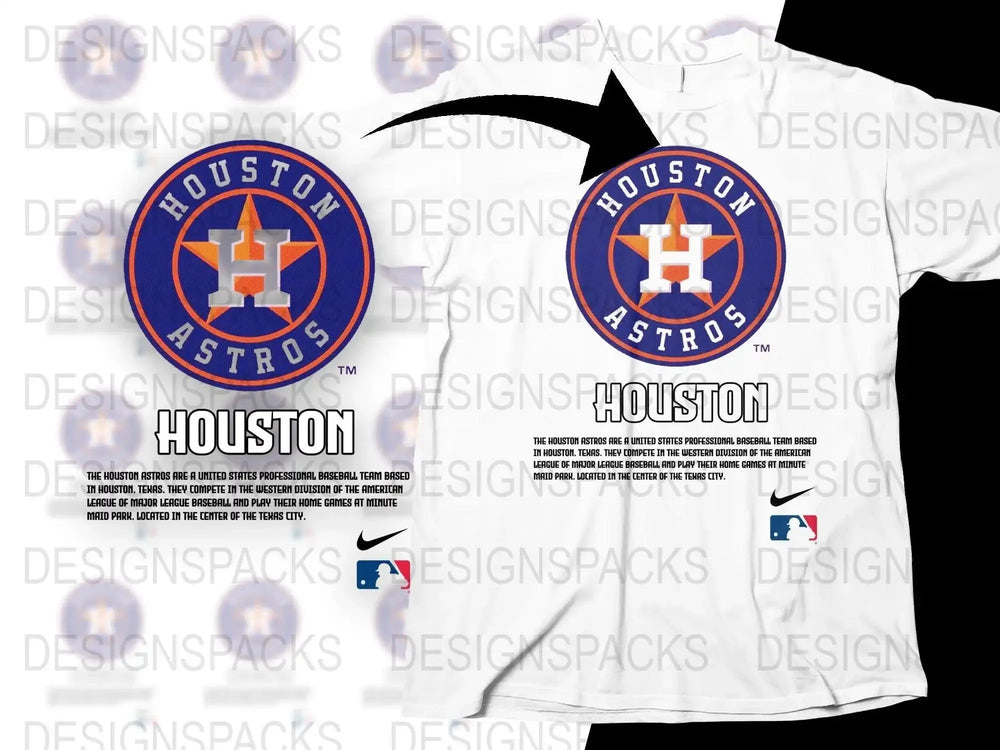 Houston Astros Baseball Team Png Digital Download