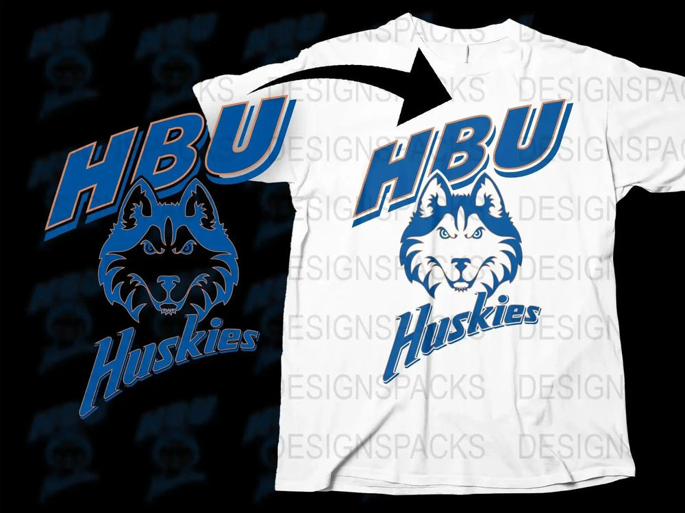 Houston Baptist Huskies College Football Png Digital Download