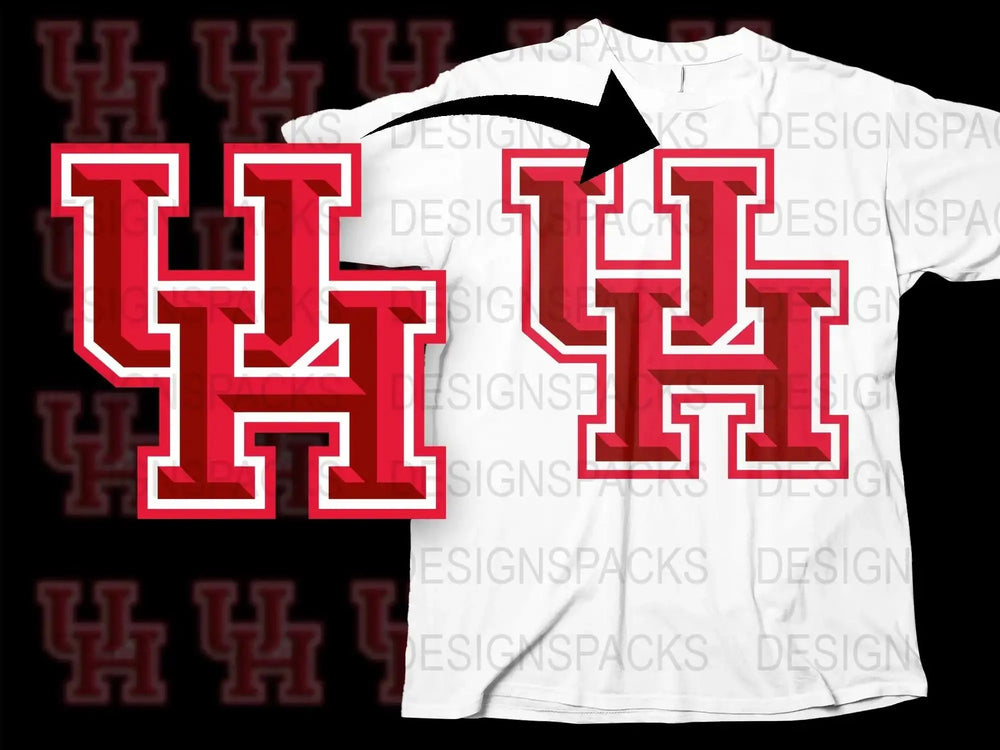 Houston Cougars College Football Png Digital Download