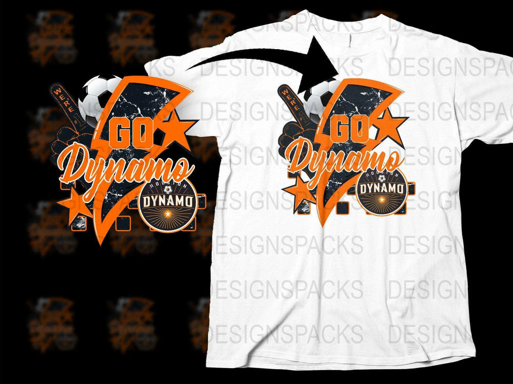 Houston Dynamo Go Dynamo Soccer Fan Png Digital Download