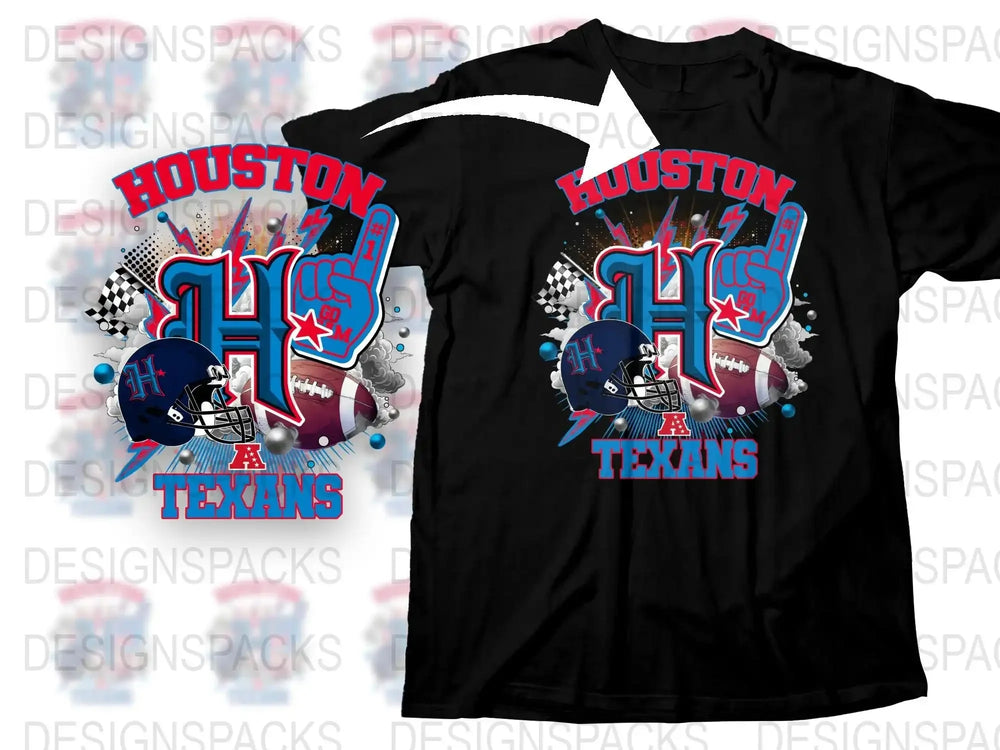 Houston Texans T-Shirt, Custom Football Team Graphic Tee, Unisex Sports Shirt, Fan Apparel