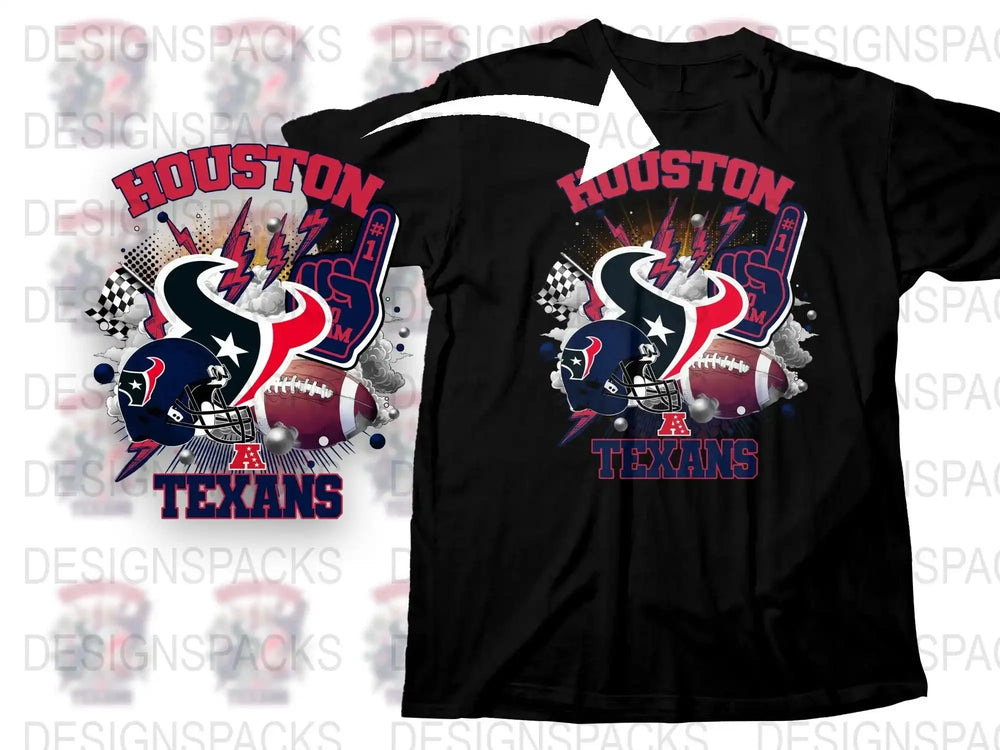 Houston Texans T-Shirt, Football Team Graphic Tee, Vintage Sports Apparel, NFL Fan Gear