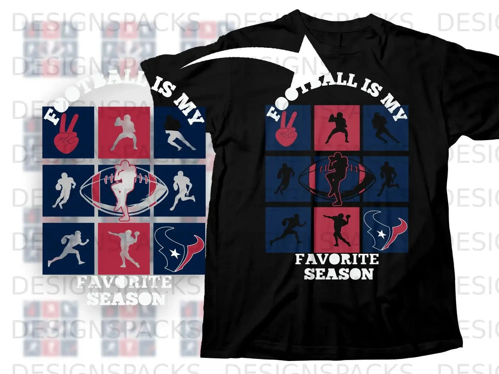 Football Is My Favorite Season Texans Players Product type