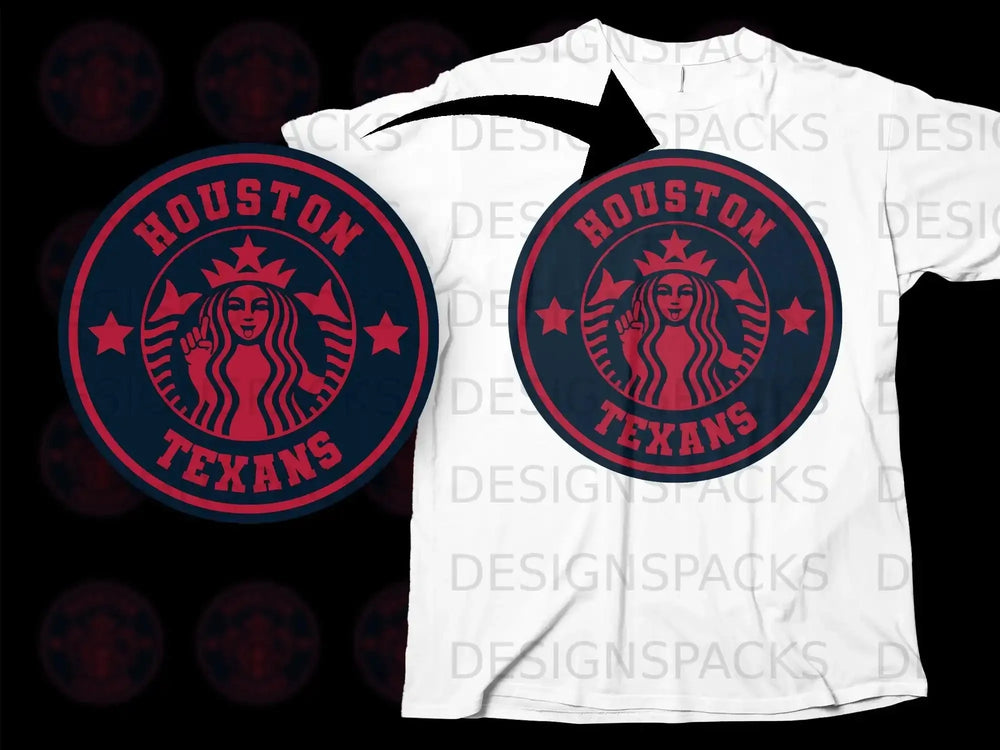 Houston Texans Starbuck Styled Design T-shirt