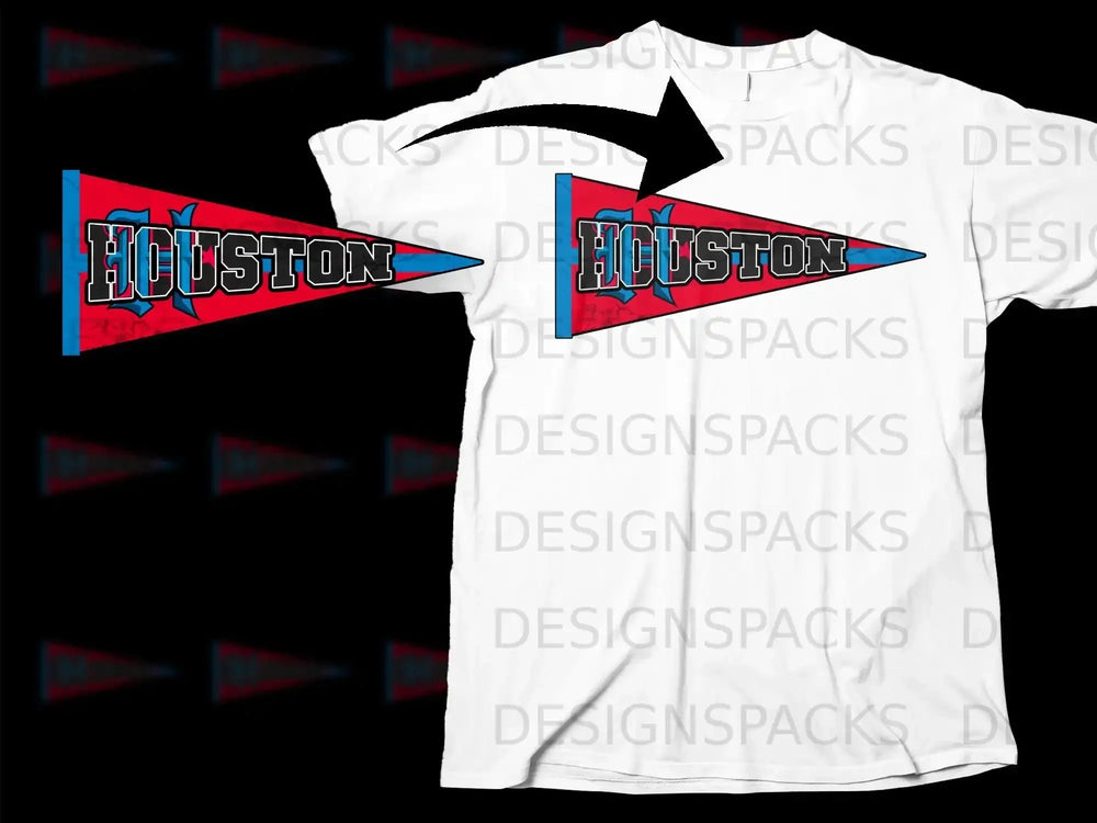 Houston Sports Team Graphic Tee Shirt for Fans
