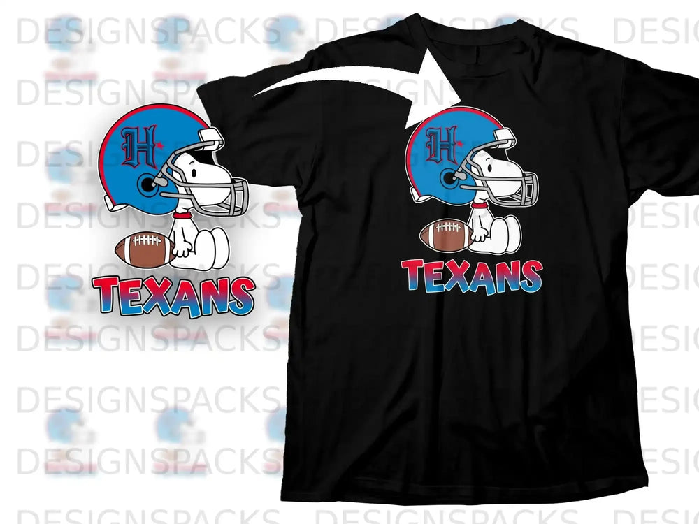 Snoopy Football Texans Helmet H Star Design product type