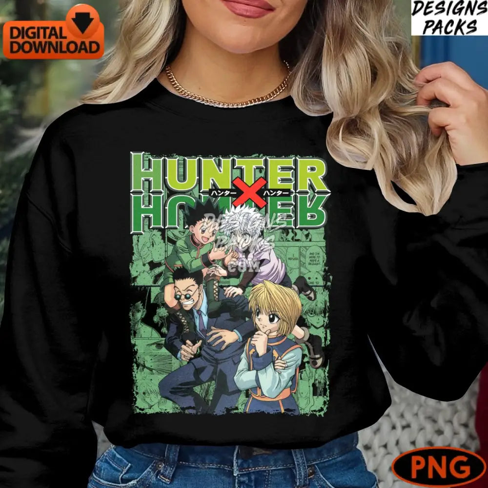 Hunter X Digital Anime Instant Download Manga Png