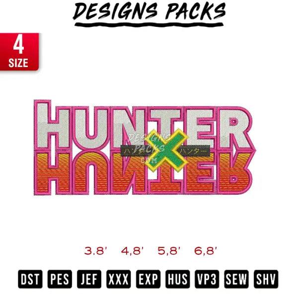 hunter x hunter typography Embroidery Design 