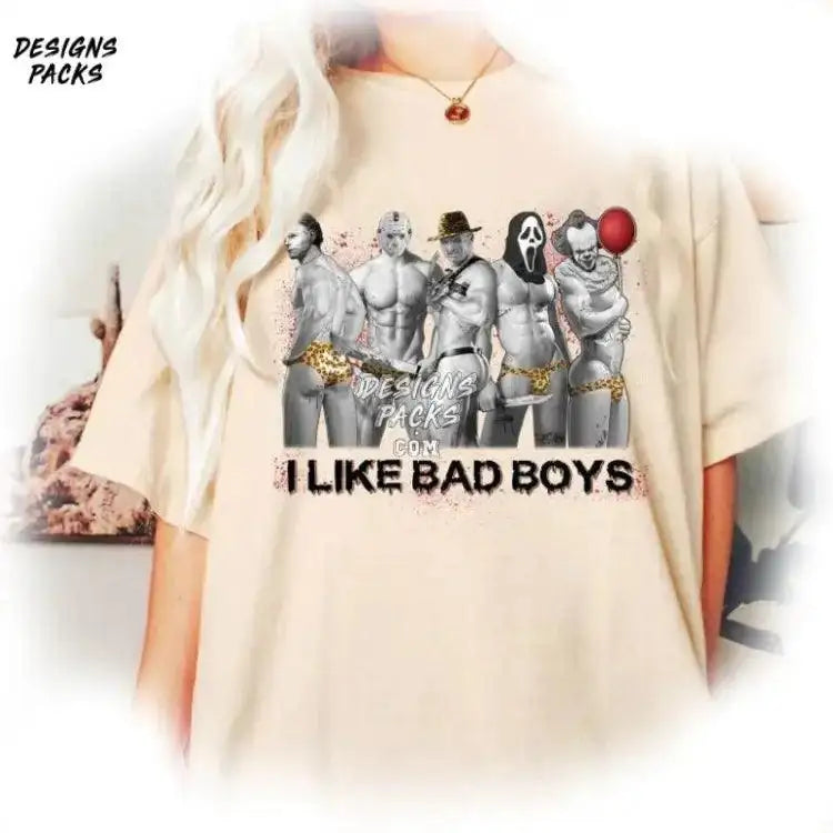I Like Bad Boys Scary Movie Horror Killers Halloween Png Design