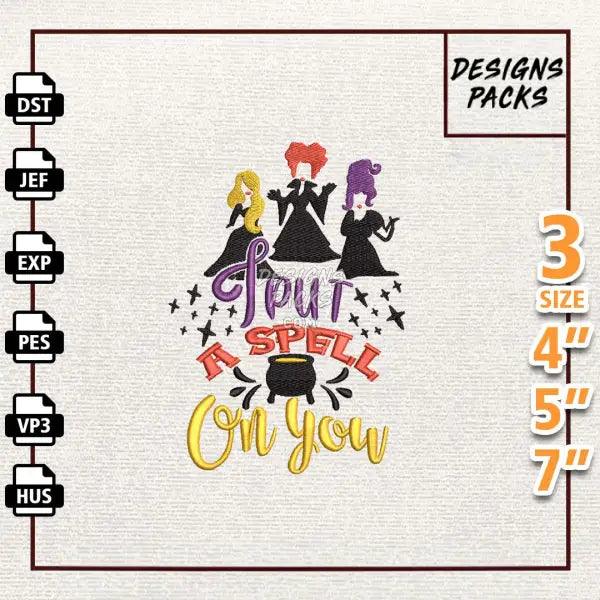I Put A Spell On You Embroidery Design