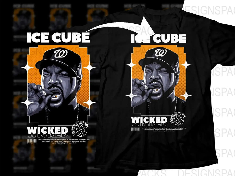 Ice Cube Urban Style Icon Smoking Cigarette Graphic Png Digital Download