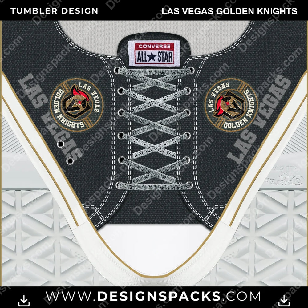 Ice Hockey Converse Las Vegas Golden Knights NHL Hockey Tumbler Digital Wrap Design Download