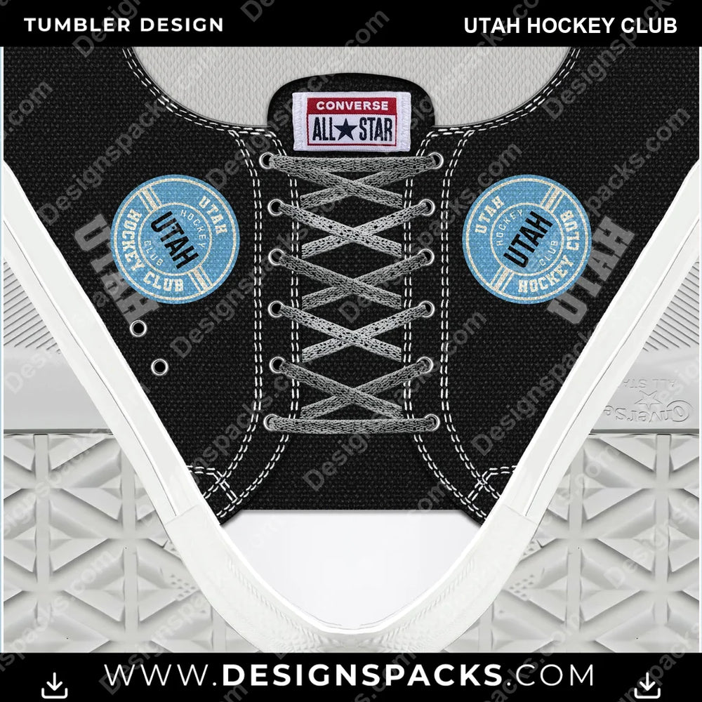 Ice Hockey Converse Utah Hockey Club NHL Hockey Tumbler Digital Wrap Design Download