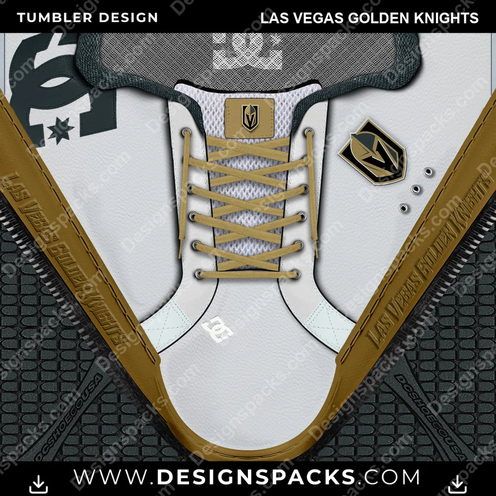 Ice Hockey DC Sneaker Las Vegas Golden Knights NHL Hockey Tumbler Digital Wrap Design Download