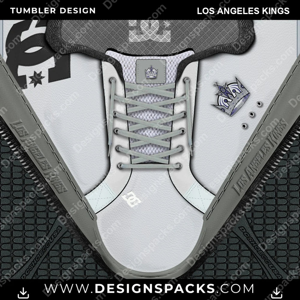 Ice Hockey DC Sneaker Los Angeles Kings NHL Hockey Tumbler Digital Wrap Design Download