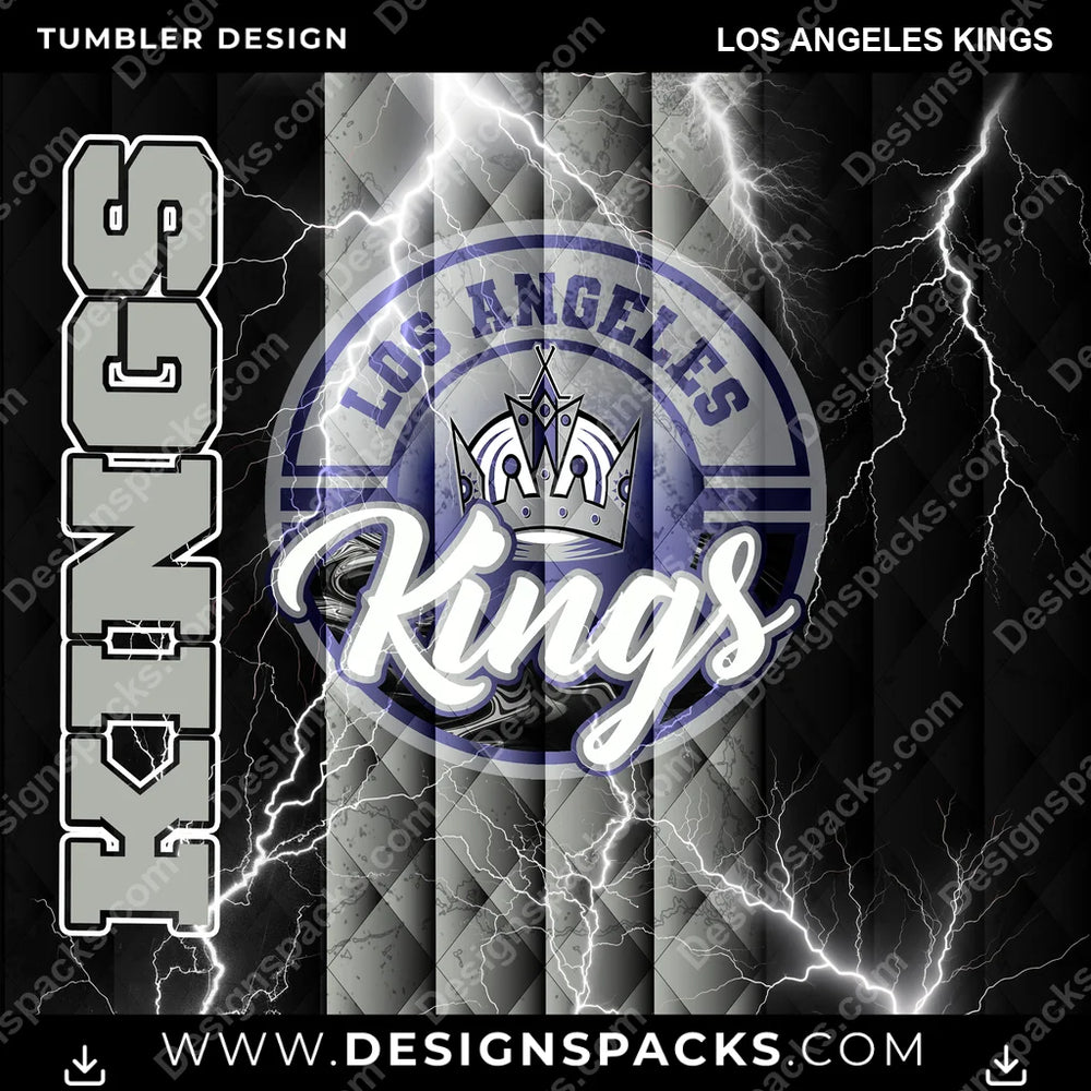 Ice Hockey Diamond Los Angeles Kings NHL Hockey Tumbler Digital Wrap Design Download