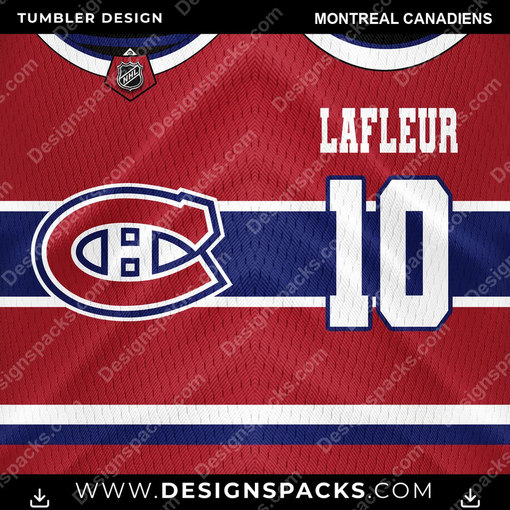 Ice Hockey Jersey Montreal Canadiens NHL Hockey Tumbler Digital Wrap Design Download