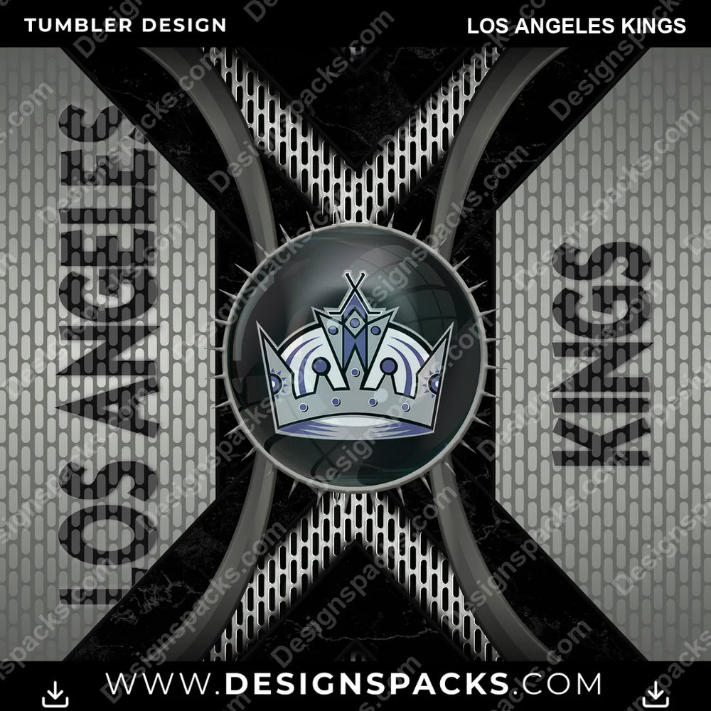 Ice Hockey Metal Grating Los Angeles Kings NHL Hockey Tumbler Digital Wrap Design Download
