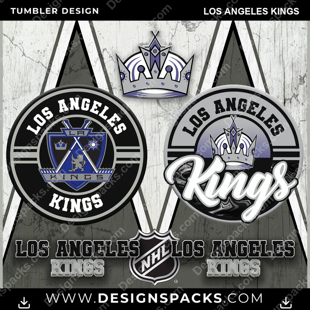 Ice Hockey Sports Los Angeles Kings NHL Hockey Tumbler Digital Wrap Design Download