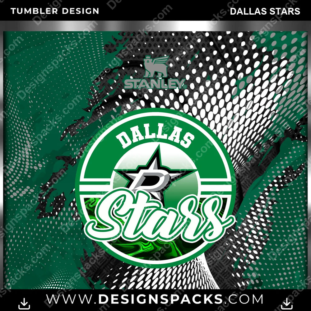 Ice Hockey Stanley Dallas Stars NHL Hockey Tumbler Digital Wrap Design Download