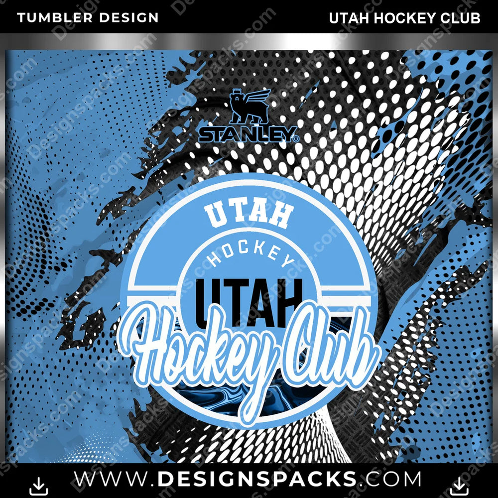 Ice Hockey Stanley Utah Hockey Club NHL Hockey Tumbler Digital Wrap Design Download