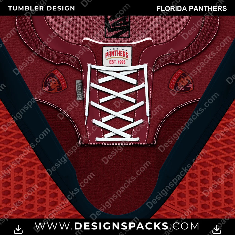 Ice Hockey VANS Atwood DX Florida Panthers NHL Hockey Tumbler Digital Wrap Design Download