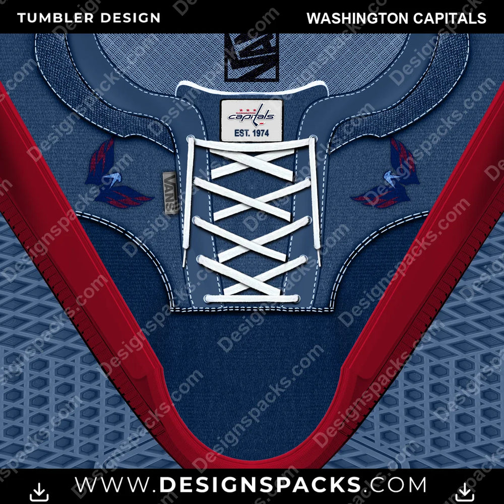 Ice Hockey VANS Atwood DX Washington Capitals NHL Hockey Tumbler Digital Wrap Design Download