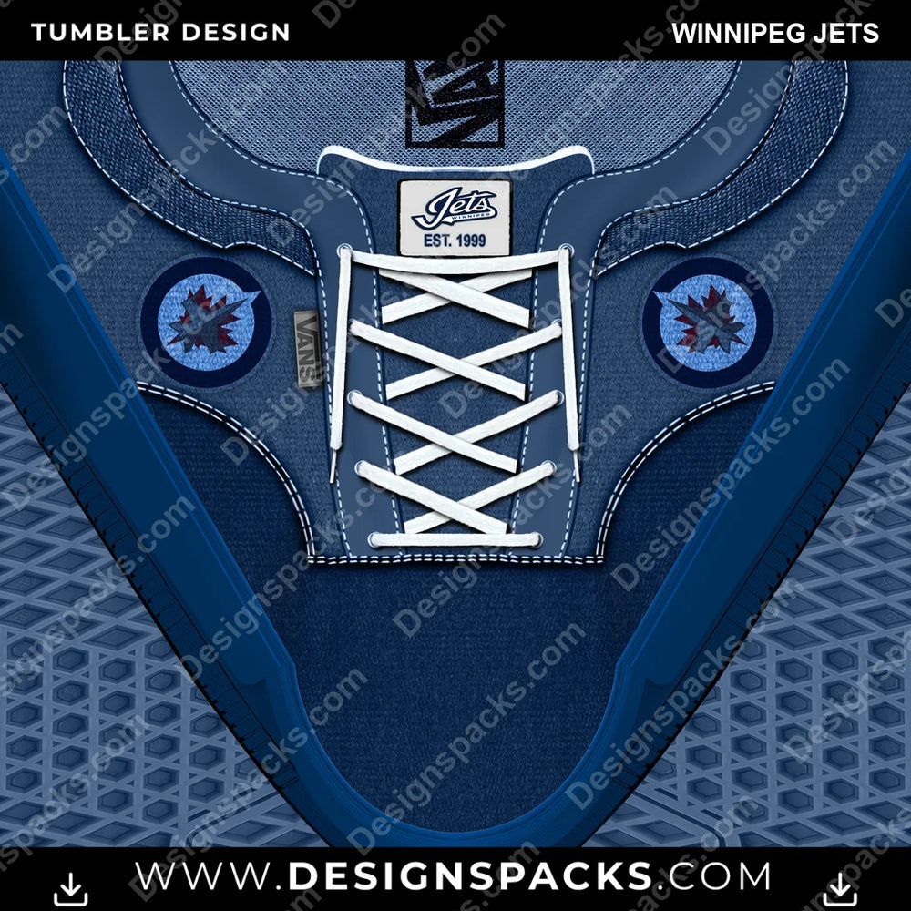 Ice Hockey VANS Atwood DX Winnipeg Jets NHL Hockey Tumbler Digital Wrap Design Download