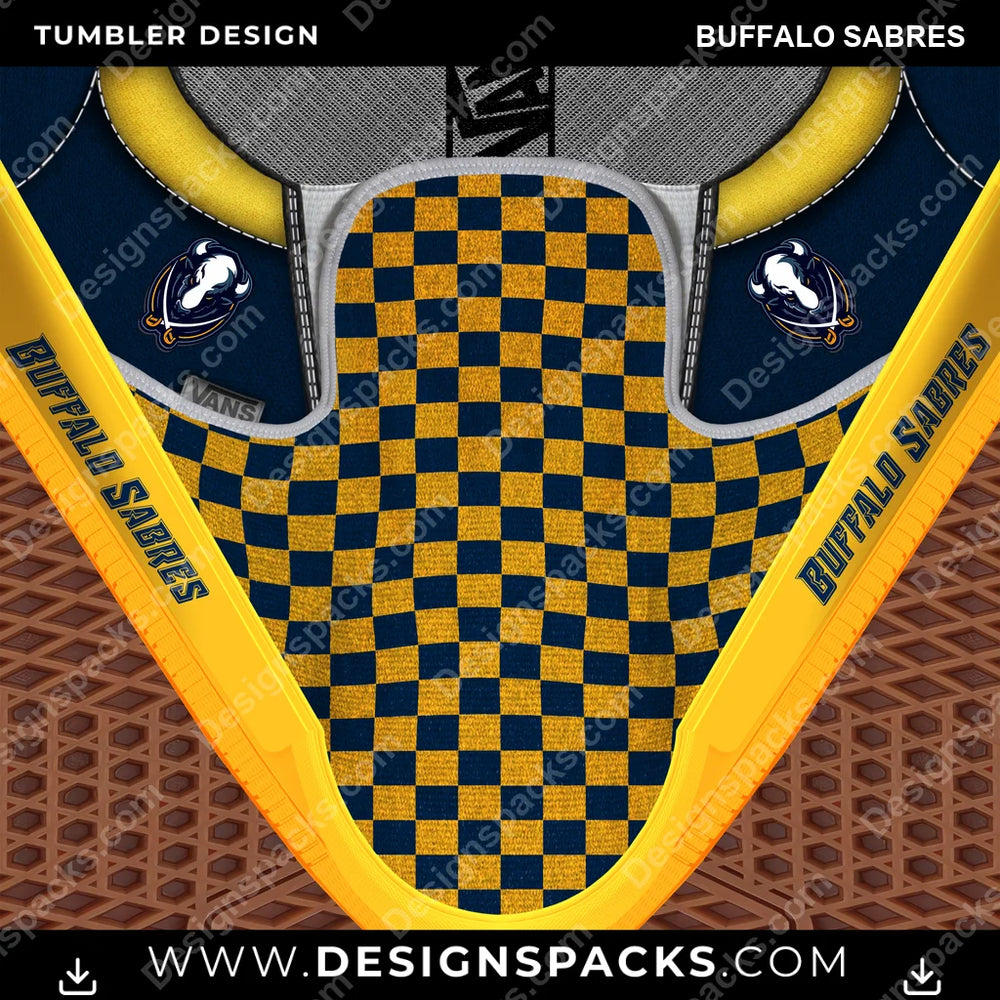 Ice Hockey Vans Classic Buffalo Sabres NHL Hockey Tumbler Digital Wrap Design Download